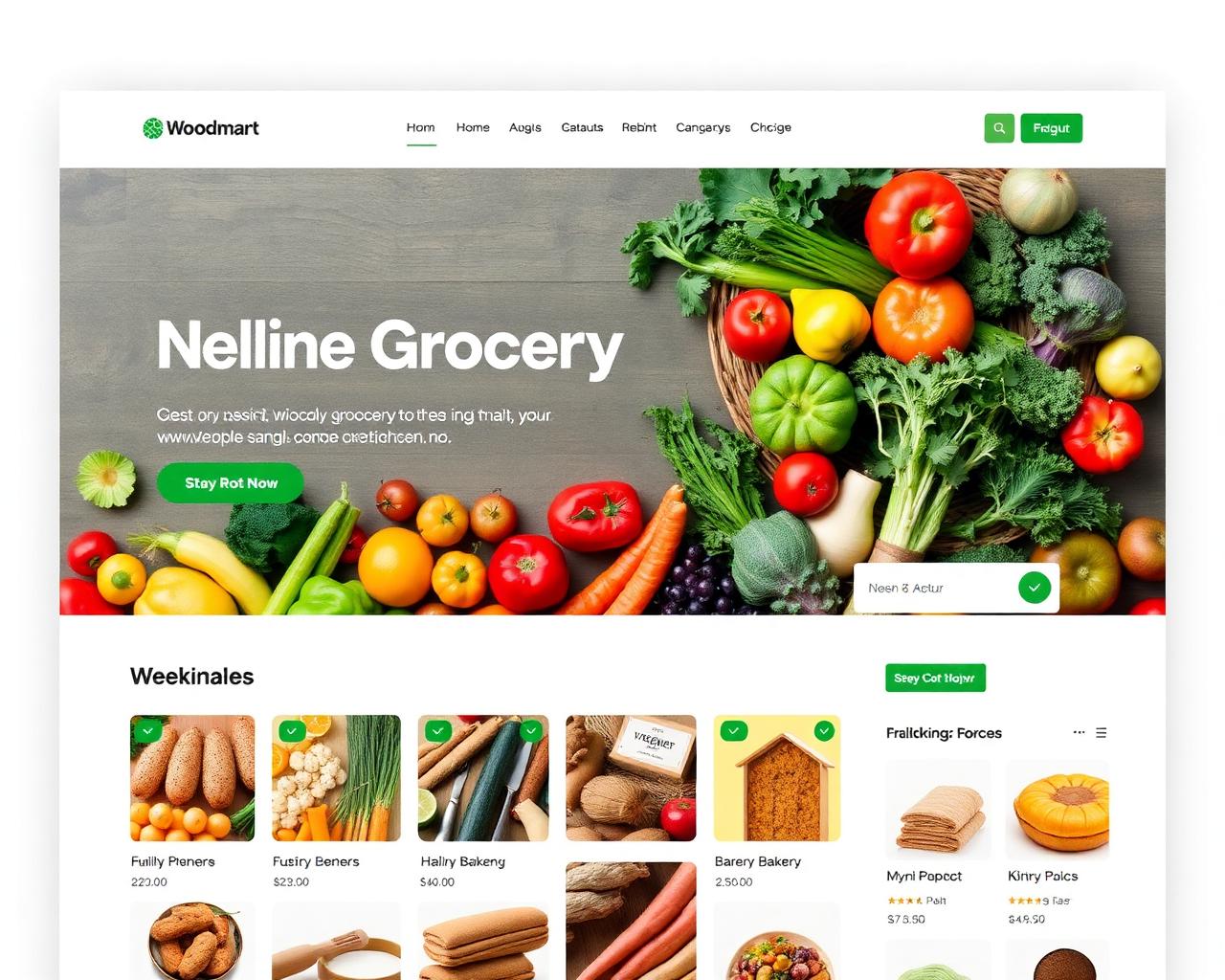 Online Grocery demo website